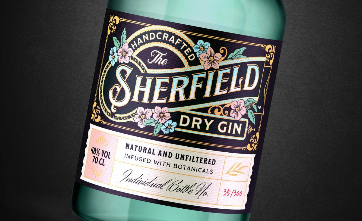 How To Make A Vintage Gin Bottle Label