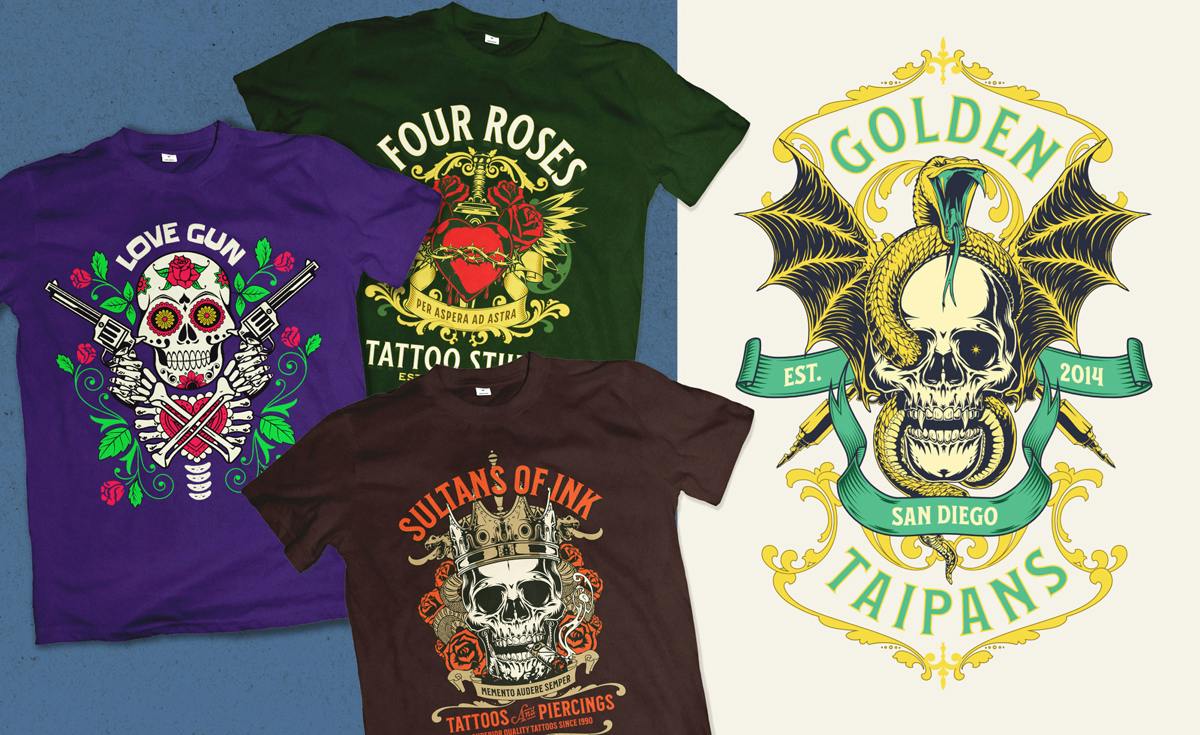 Create Tattoo T-Shirt Designs Easily