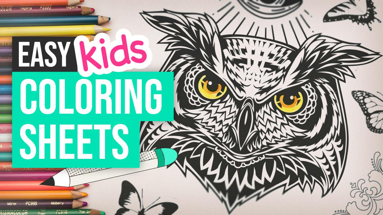 How to create a coloring sheet for kids