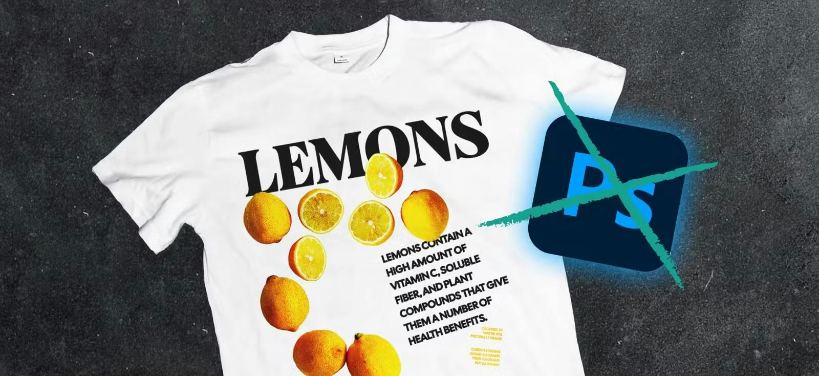 T-Shirt Design featuring lemons