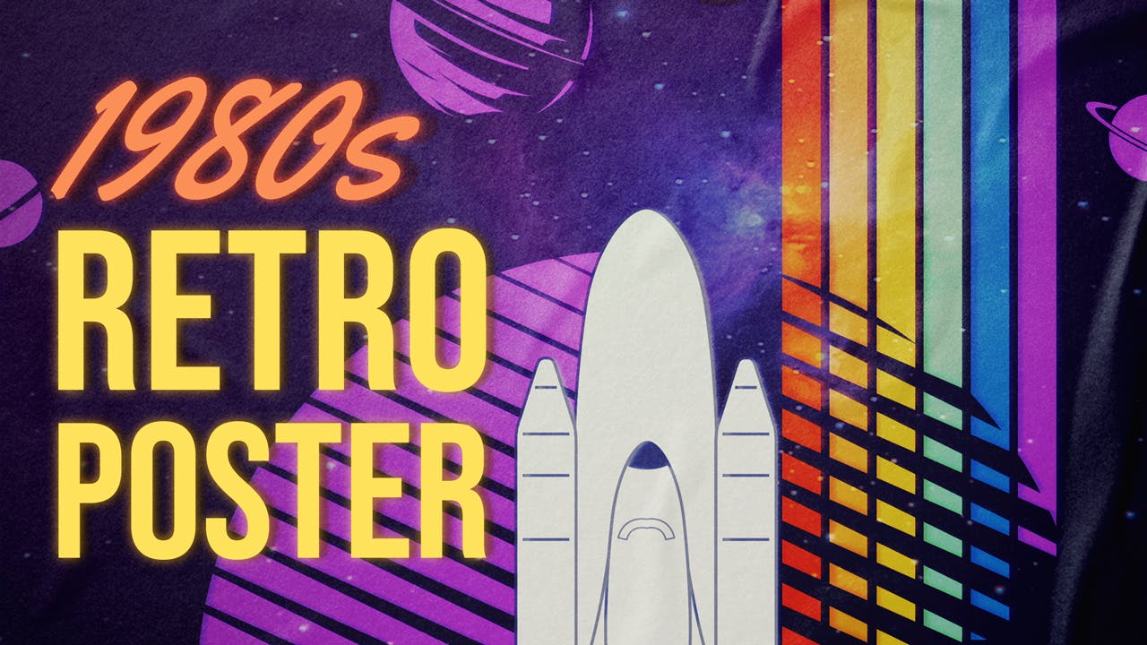 How to Create an ’80s Retro Poster Design | Design Tutorial